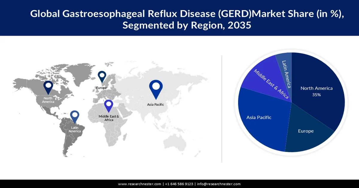 Gastroesophageal Reflux Disease (GERD) Market  Share