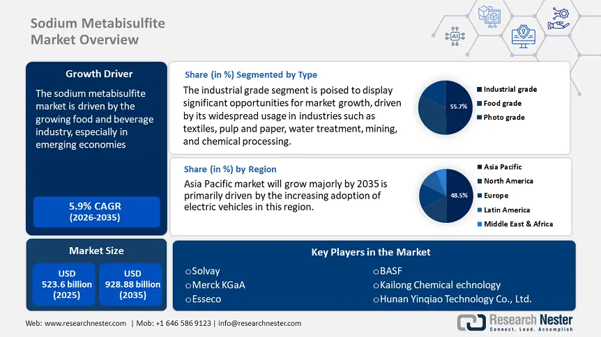 Sodium Metabisulfite Market size