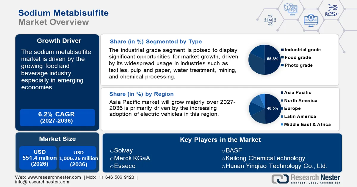 Sodium Metabisulfite Market size